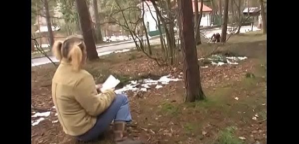 Chick gets down on all fours
